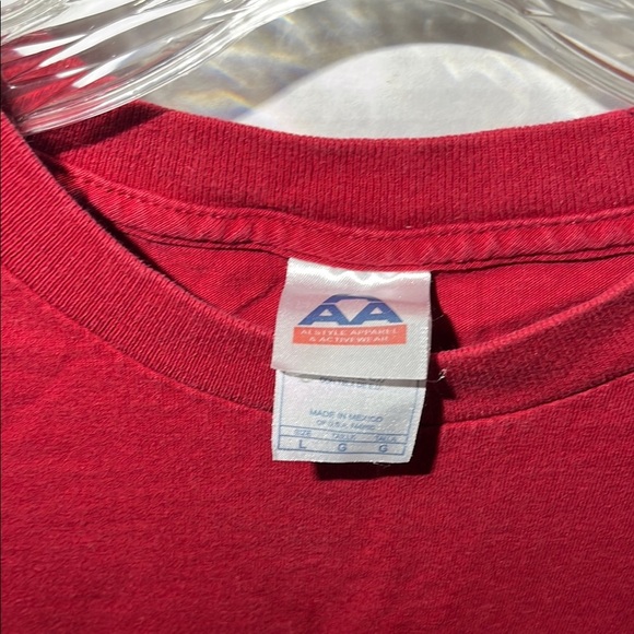 Bright Red Alabama football Short Sleeve Tee with Graphic Print - Picture 2 of 9